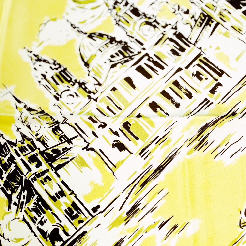 NWT Burberry Silk Scarf – London Architecture Print - Picture 6 of 14